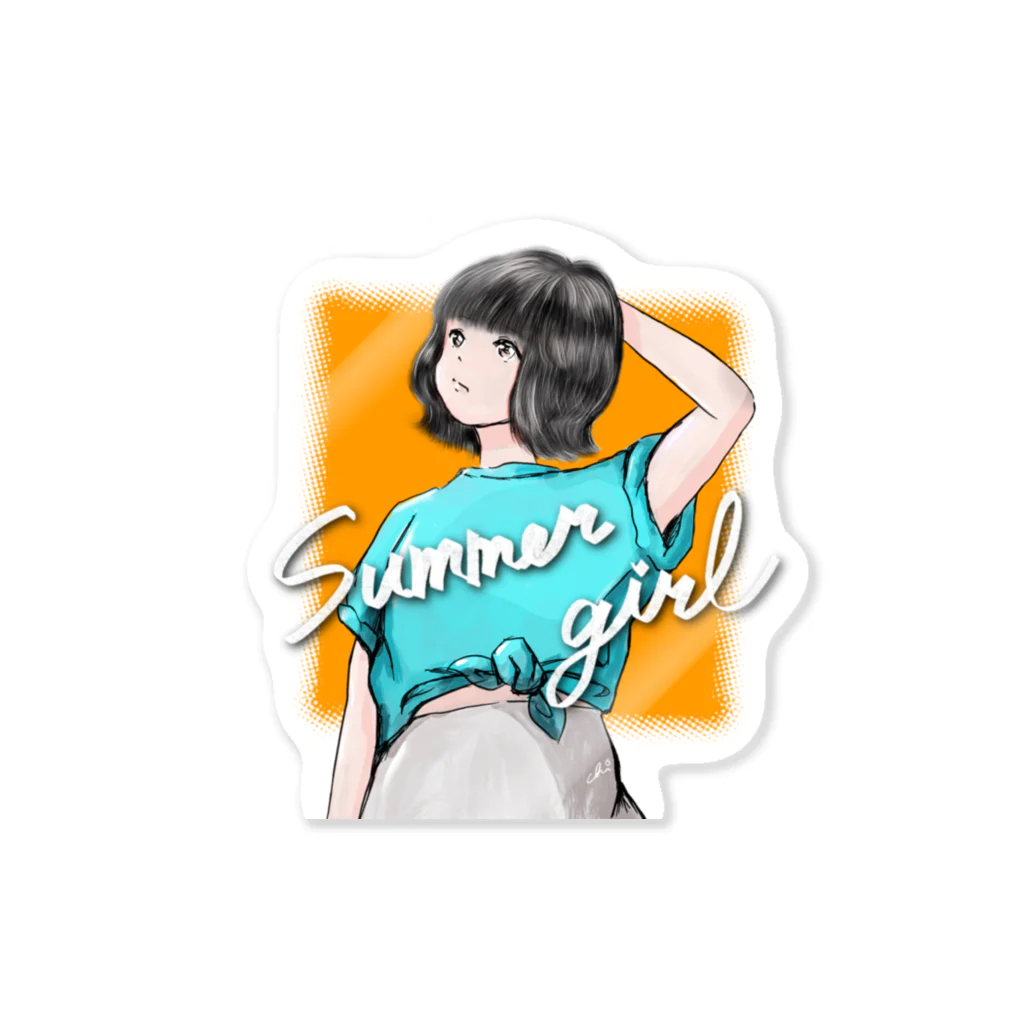 Vitamin_chi_のsummer  girl ♡ Sticker