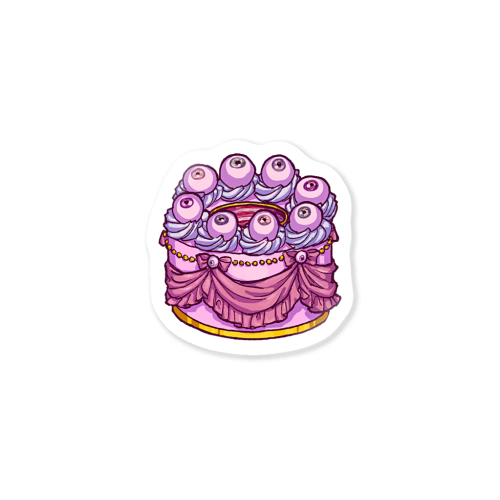 碧星屋のSpooky Sweets　♥EYEBALL CAKE♥　NO.1 ステッカー