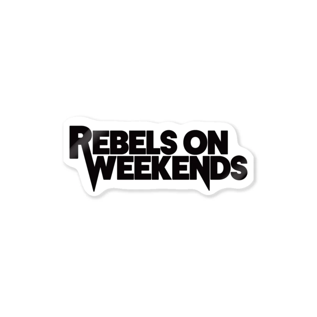 Rebels on WeekendsのRebels on Weekends ロゴ ステッカー