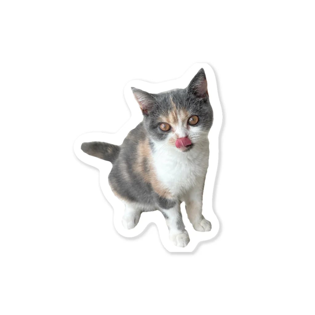 ねこのジゼルのペロッ Sticker