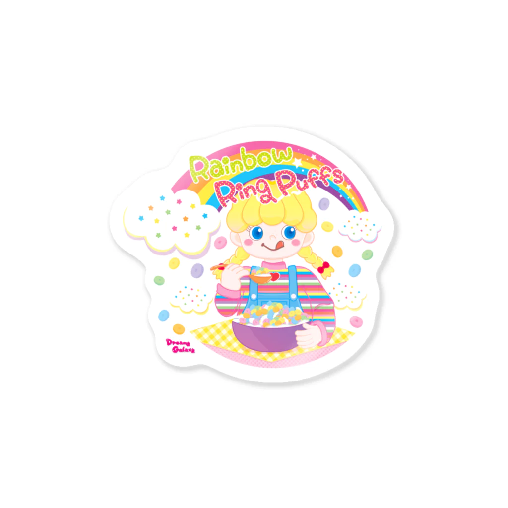 ♡かなえるちゃんハウス♡ の🌈Rainbow🌟Ring Puffs🌈 Sticker