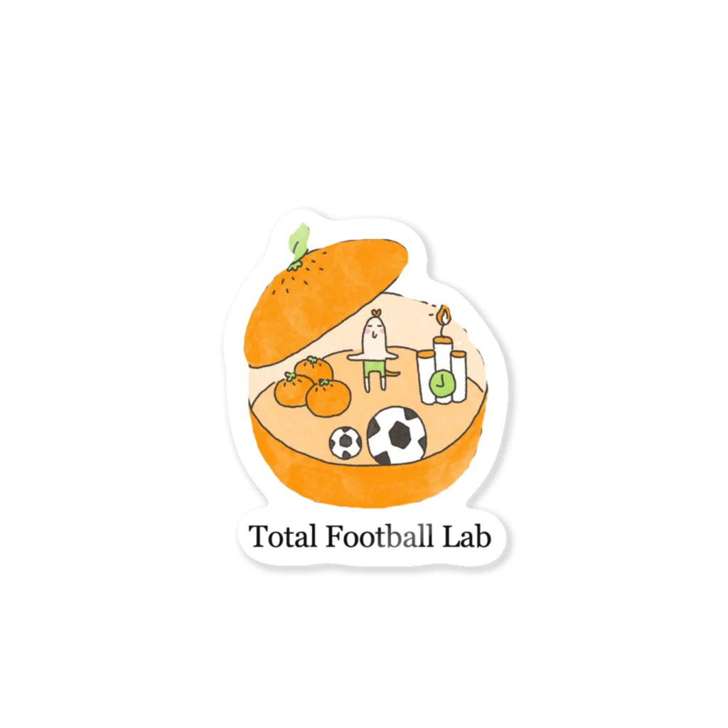 14番のtotal football lab ステッカー