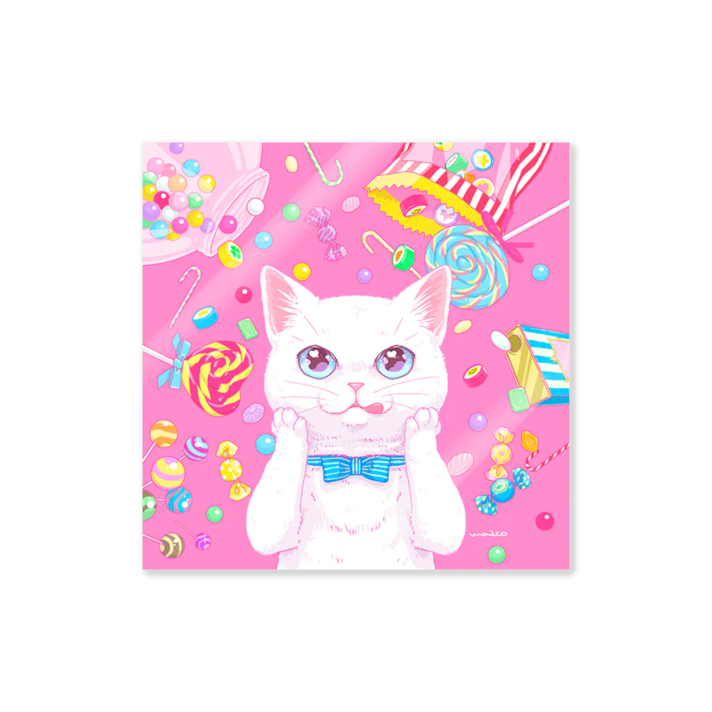 kima-maniのCat meet candy ステッカー