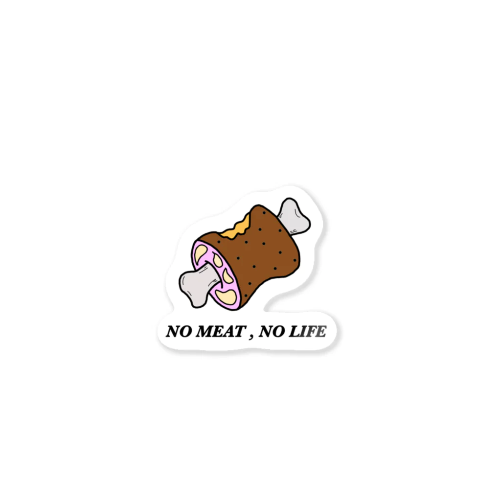 大将の肉がないと生きてけない Sticker