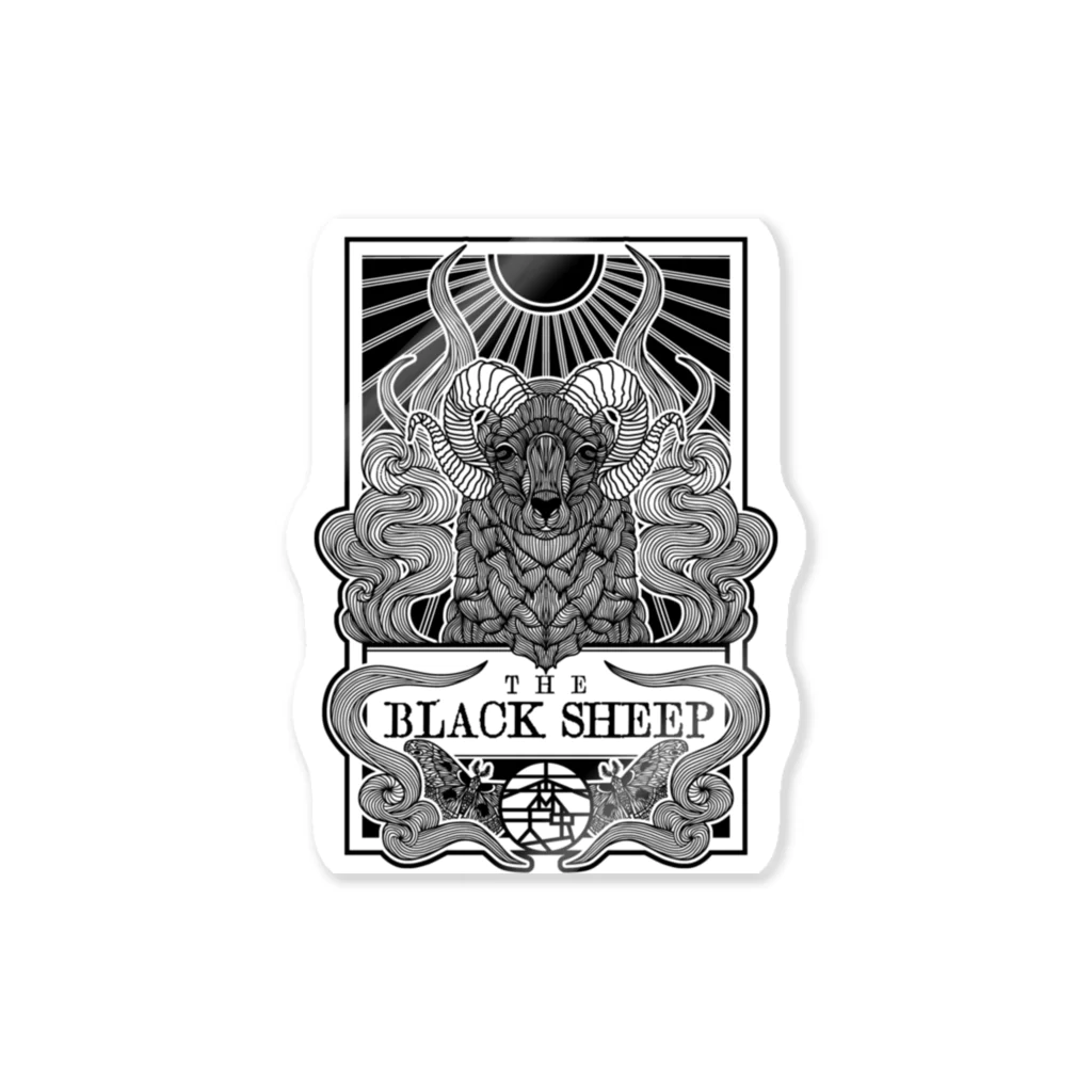 AMAMUSHI MORIのBLACK SHEEP ステッカー