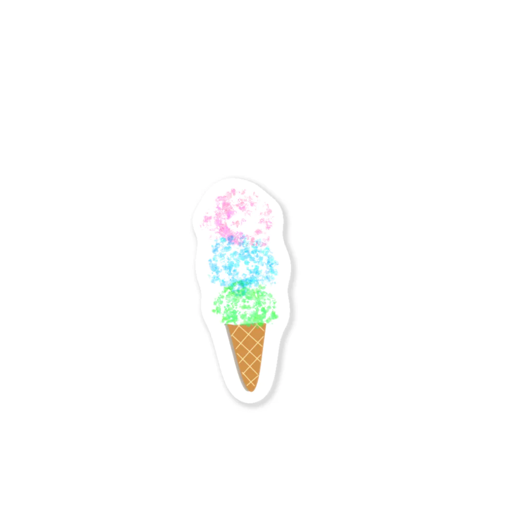 p_makerのicecream ステッカー