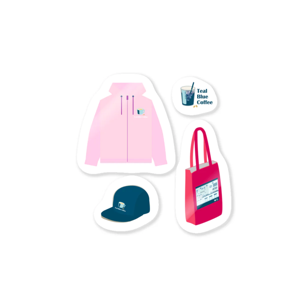 Teal Blue CoffeeのTealBlueItems _ PINK Ver. Sticker