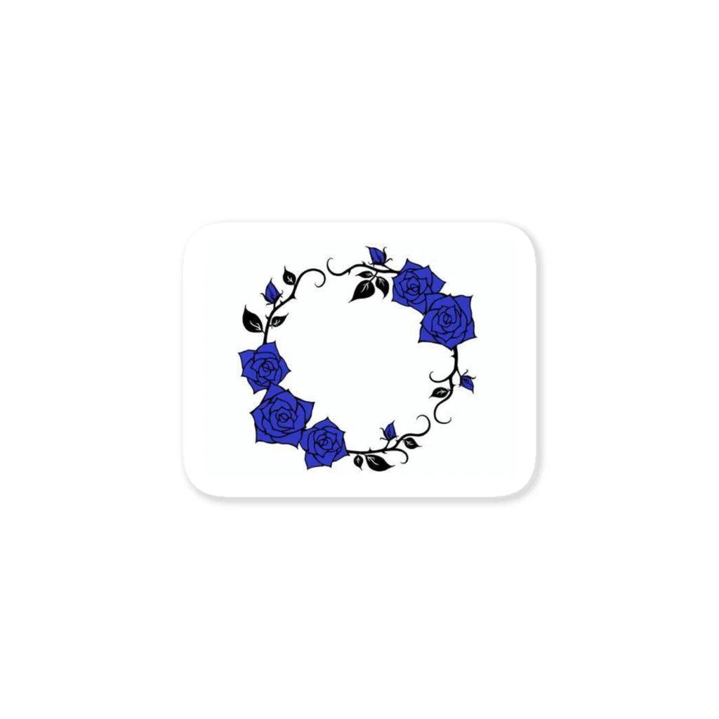 Rose HeartのBlue Rose Sticker