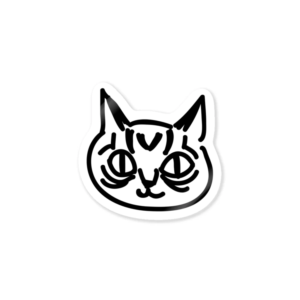 猫田の名刺のねこ Sticker