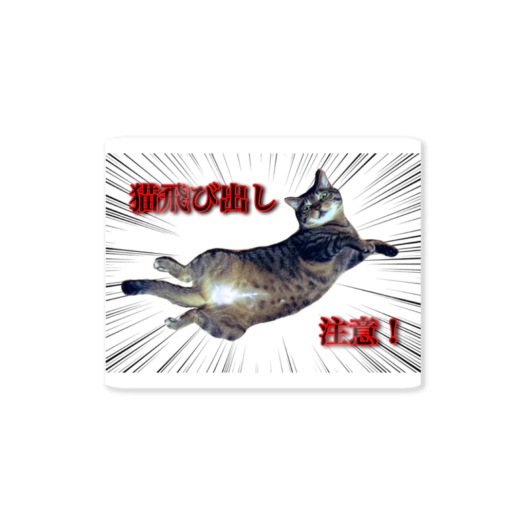 meow.の猫のちぃちゃん。(飛び出し注意ver.) Sticker