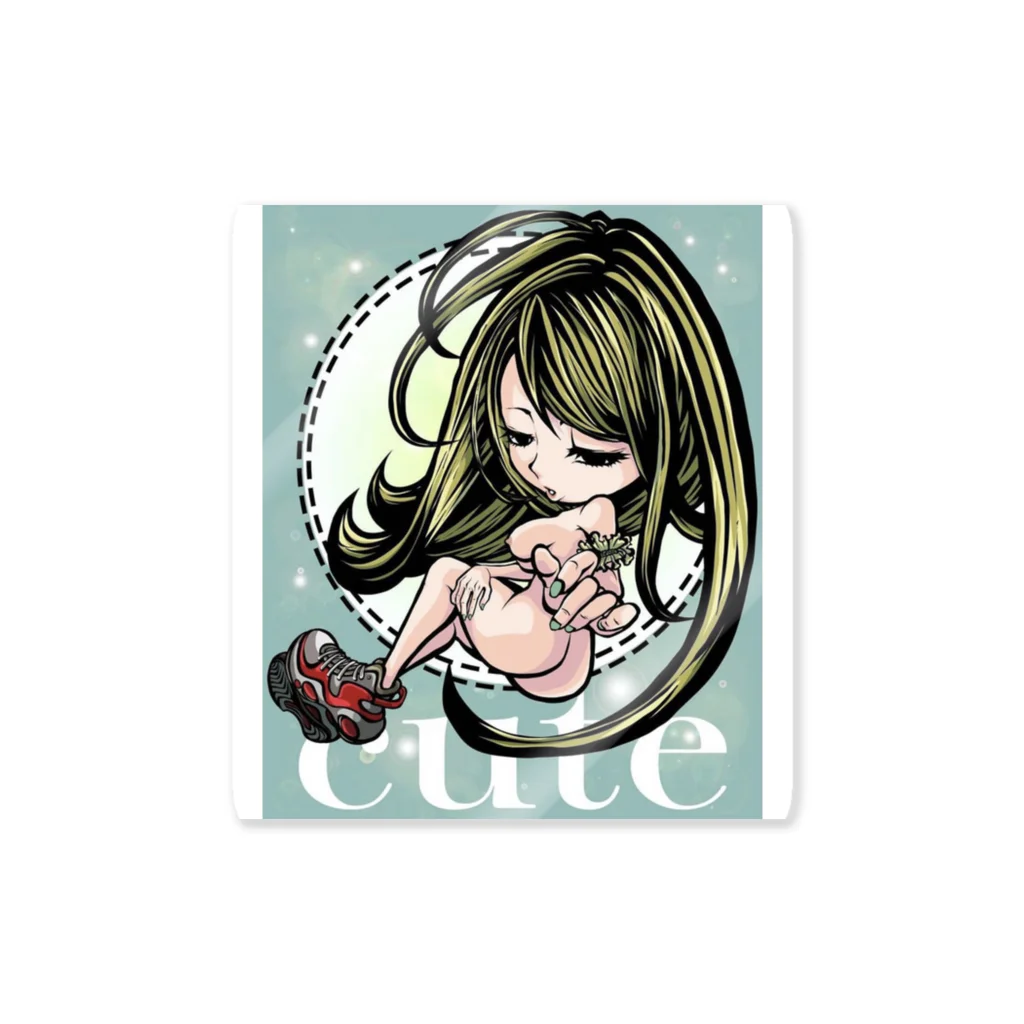 MANKINShopのcuteステッカー Sticker