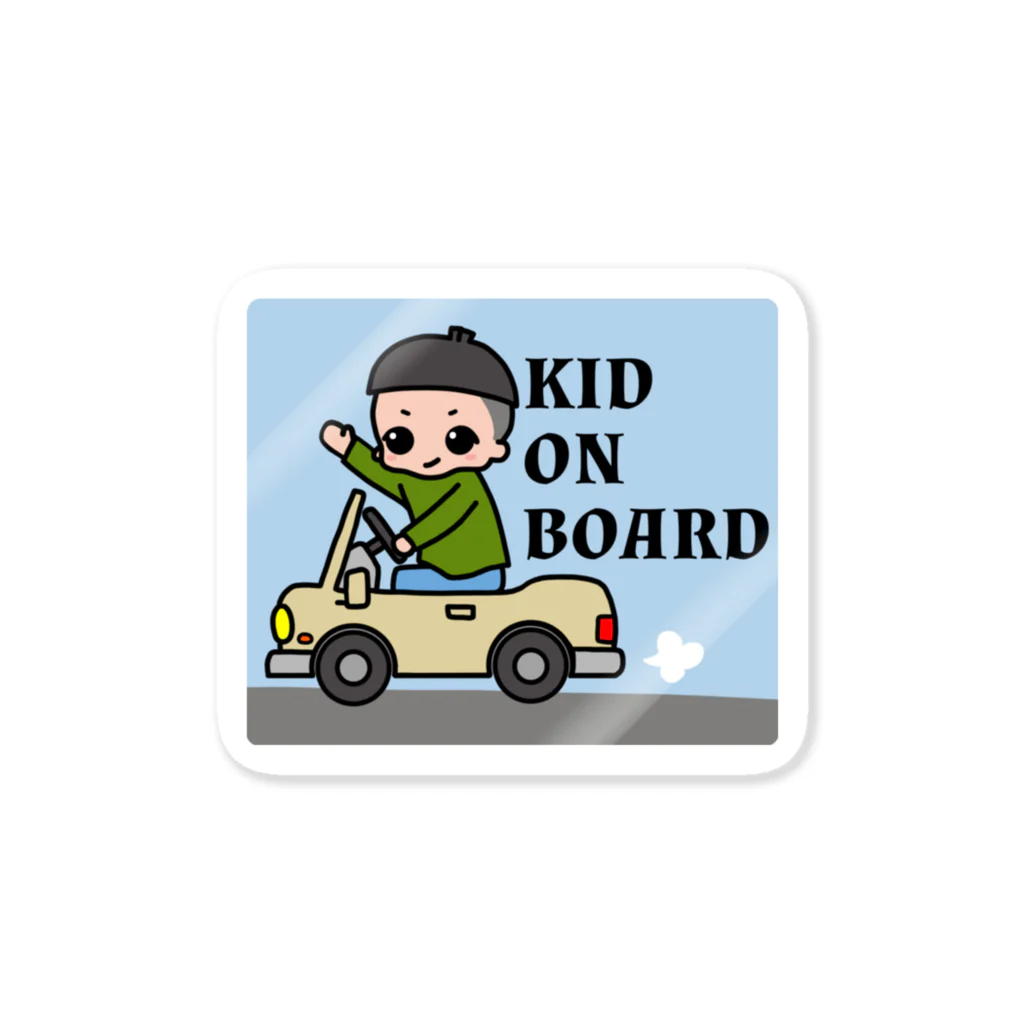 narookのKID ON BOARD ステッカー