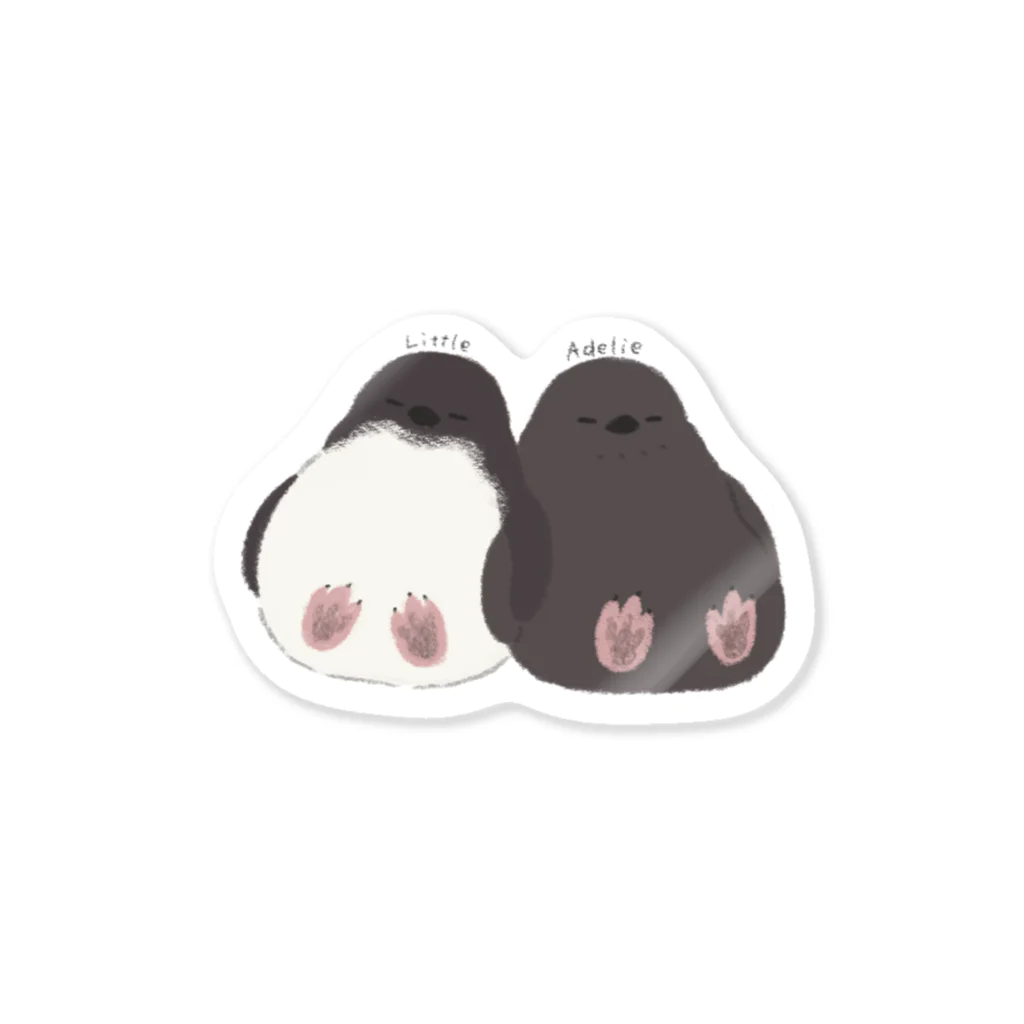 きゅう🐧イラストレーターのコガタペンギンとアデリーペンギン Sticker