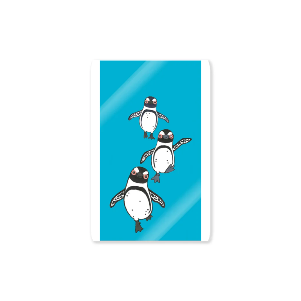 penguininkoのケープペンギンさんたち🐧🐧🐧のお散歩 Sticker