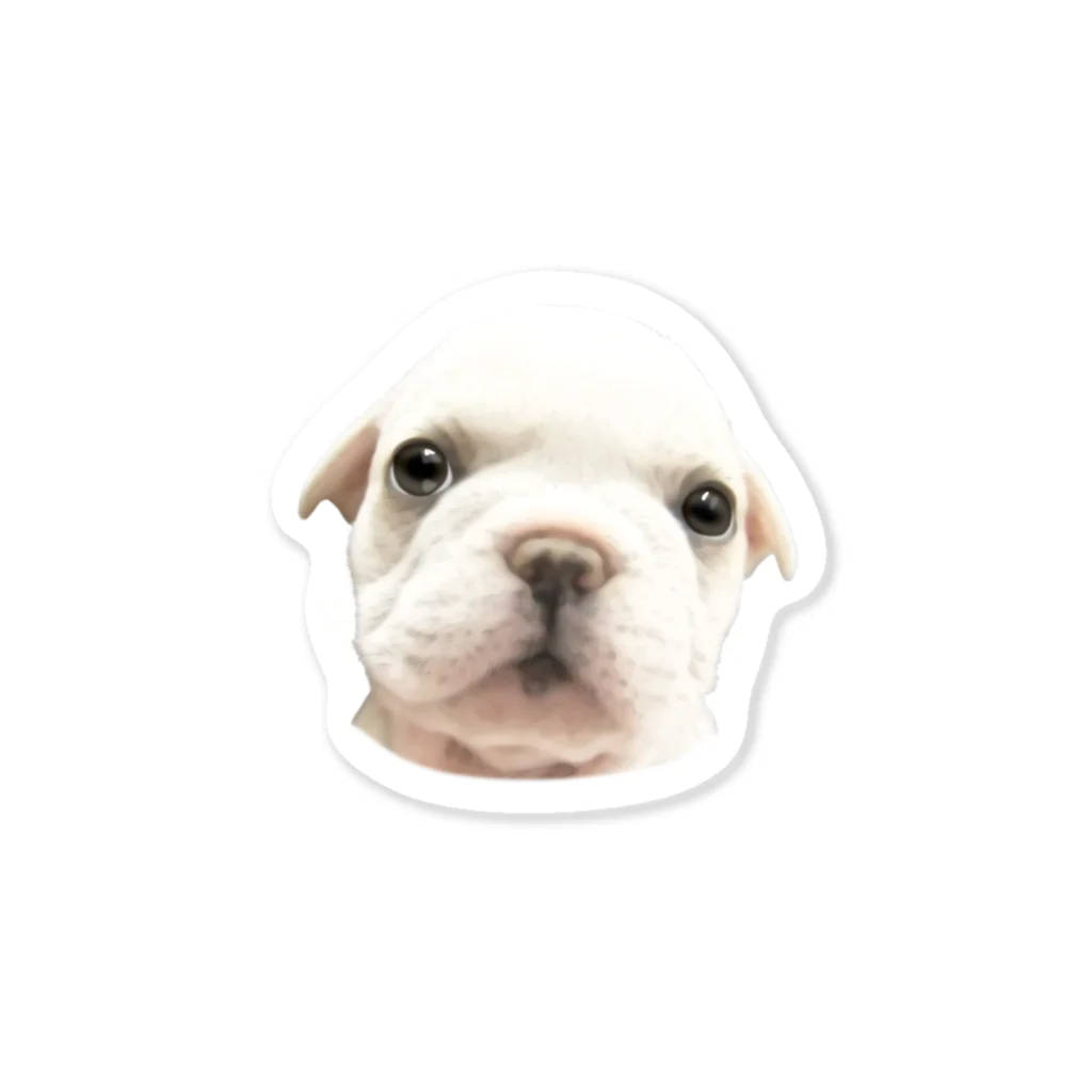 marucreateのフレンチブルドッグA　子犬 Sticker