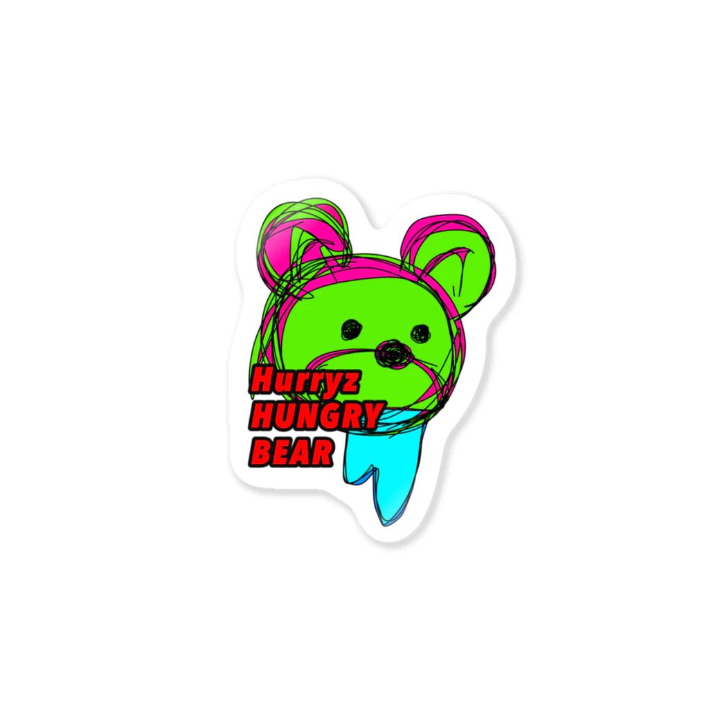 Hurryz HUNGRY BEARのHUNGRY BEAR 2 Sticker