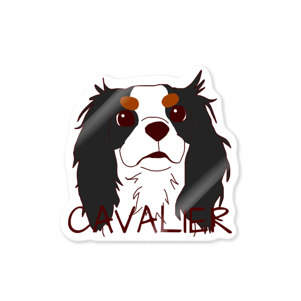 だいな&えでぃのCAVALIER トライカラー ステッカー