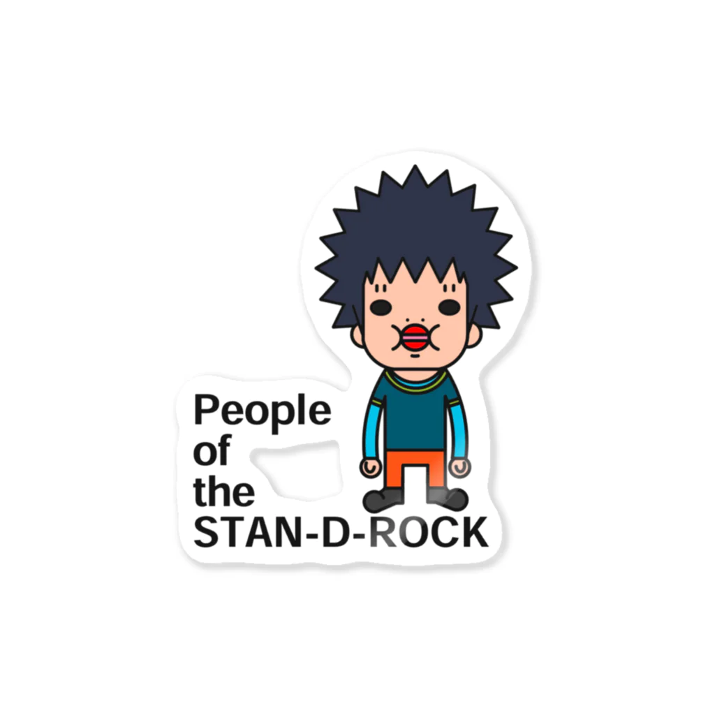 People of the STAN-D-ROCKのSTAN-D-ROCKの人々 ステッカー