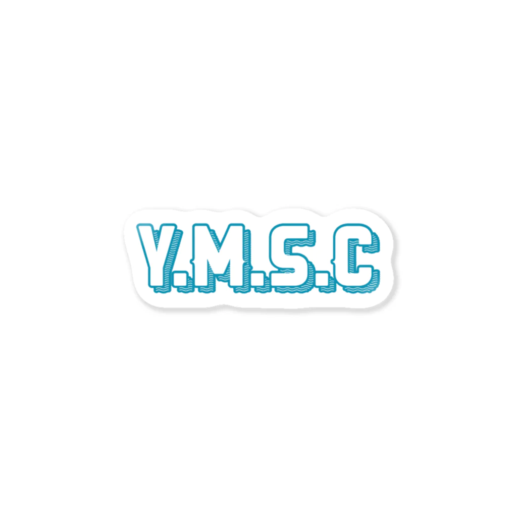 YUTARO MORI SELF CONTROL 【Y.M.S.C】のY.M.S.C basic logo Sticker