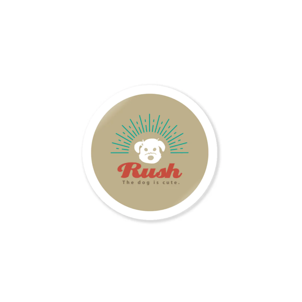 yuna abe (ぱつこ)のRush-Brown- Sticker