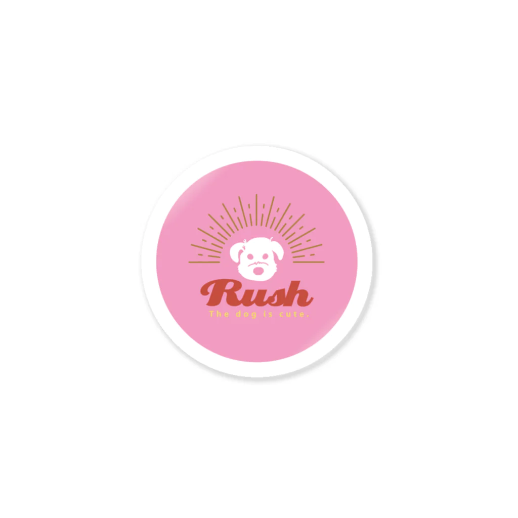 yuna abe (ぱつこ)のRush-Pink- ステッカー