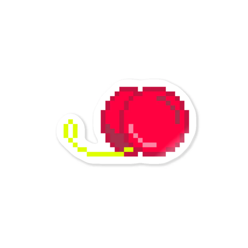 8bityoyo(仮)のドットヨーヨーRED Sticker