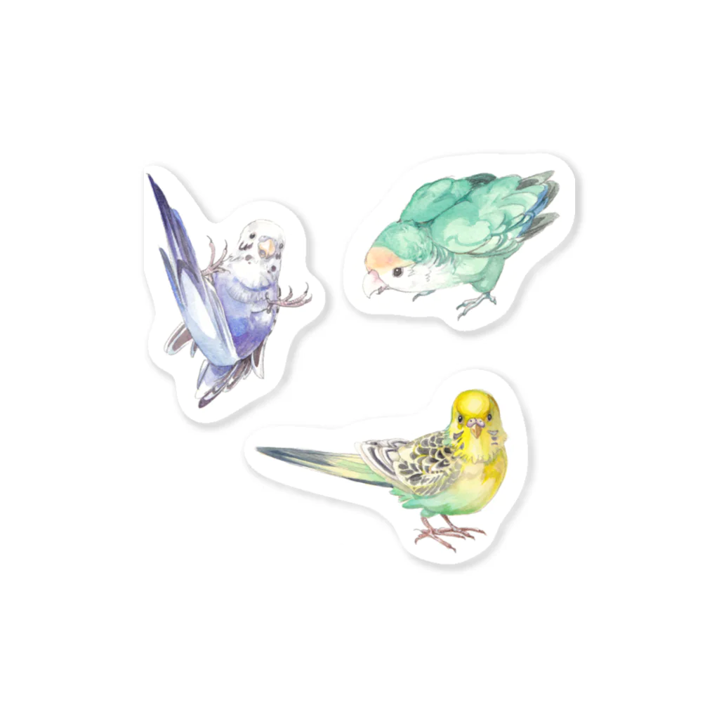 A*aのインコたち Sticker