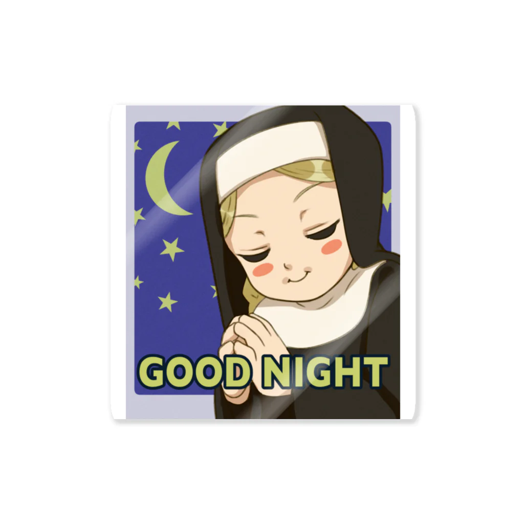 星越し屋のGOODNIGHTシスターちゃんステッカー Sticker