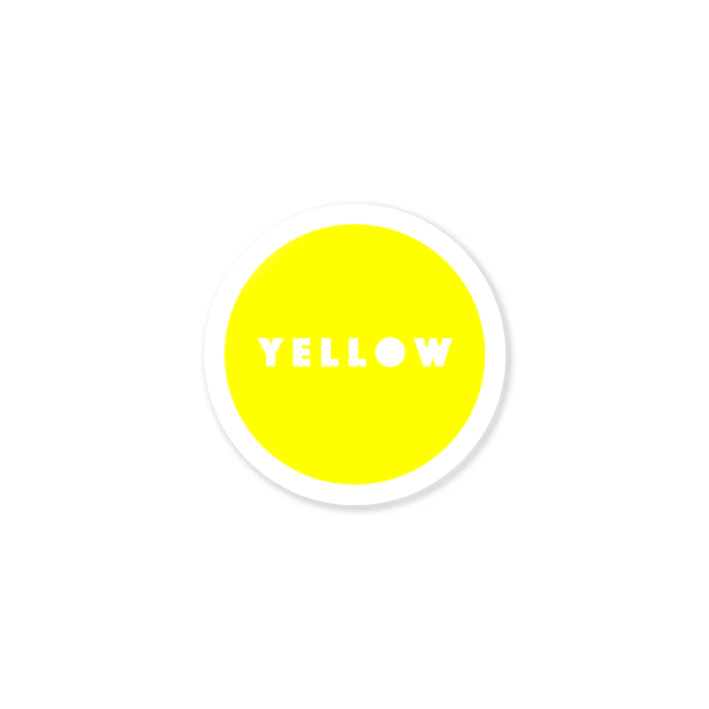 PのCIRCLE YELLOW. ステッカー