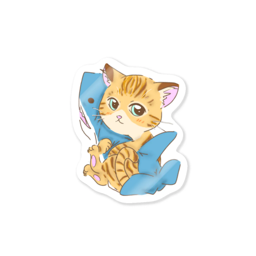 はるる堂のサメ好き猫さん Sticker