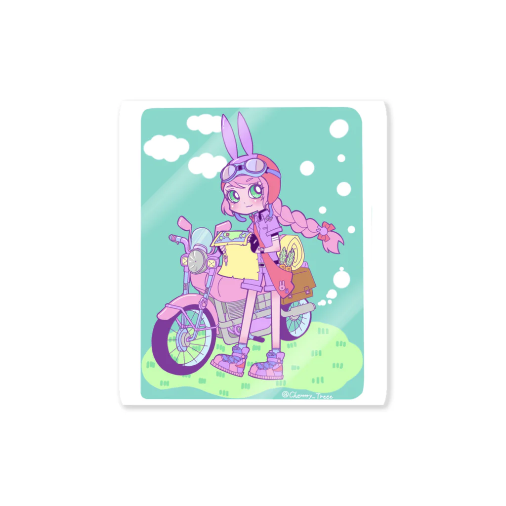 さくらぎ🌸ちるちるの旅するウサギちゃん Sticker