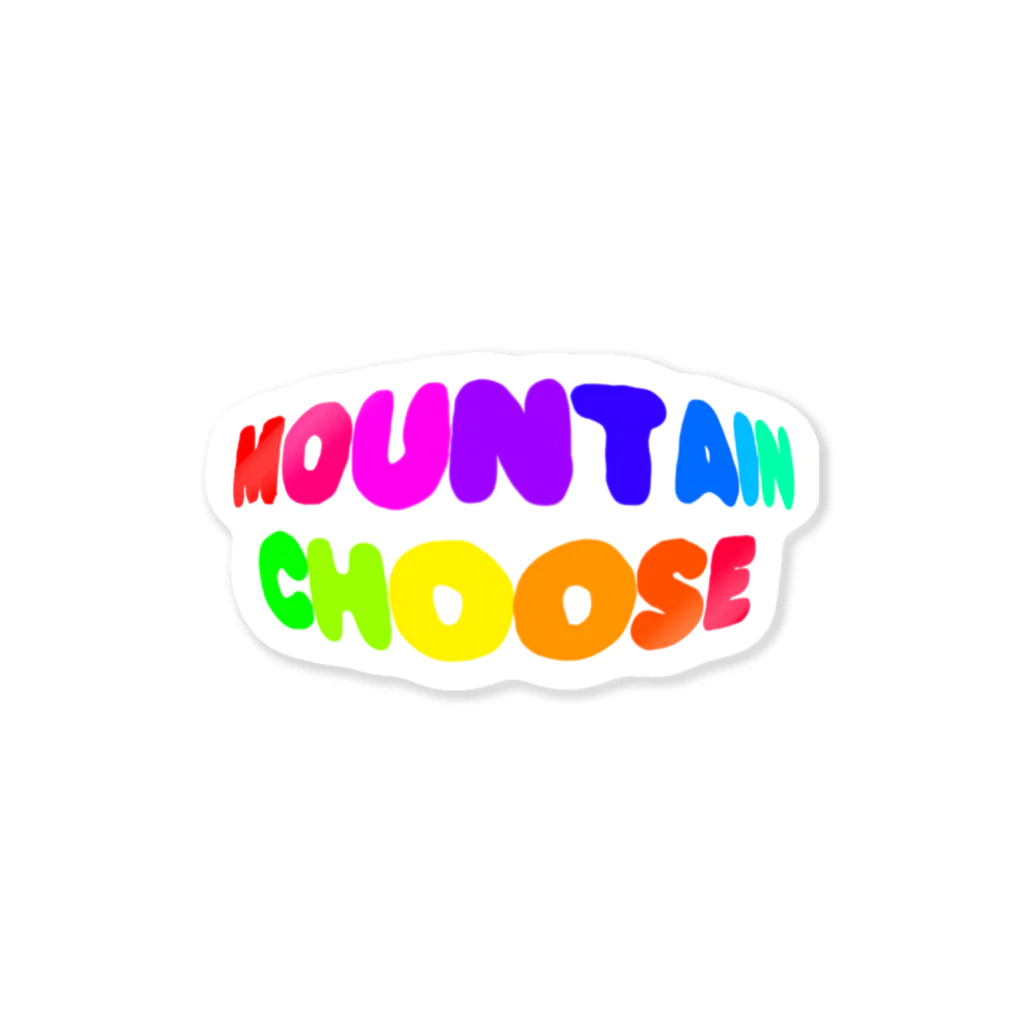 MOUNTAINCHOOSEのカラフルマウンテン ステッカー