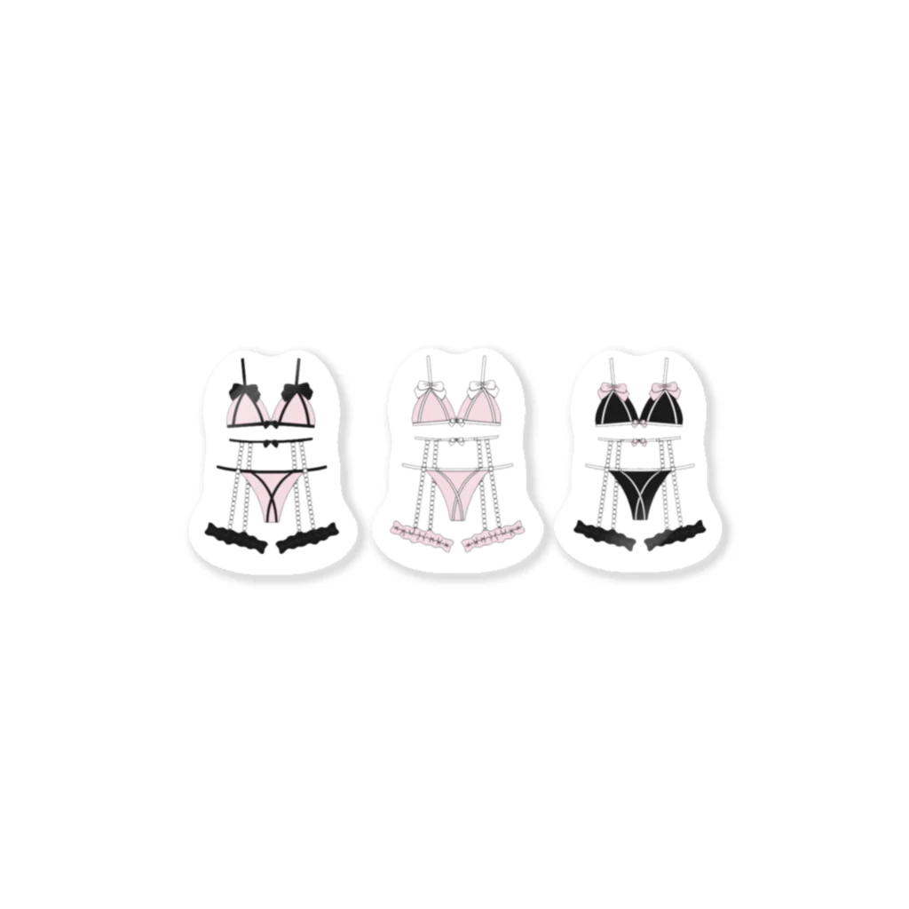 ♡petit reine♡の♡pink lingerie♡ ステッカー