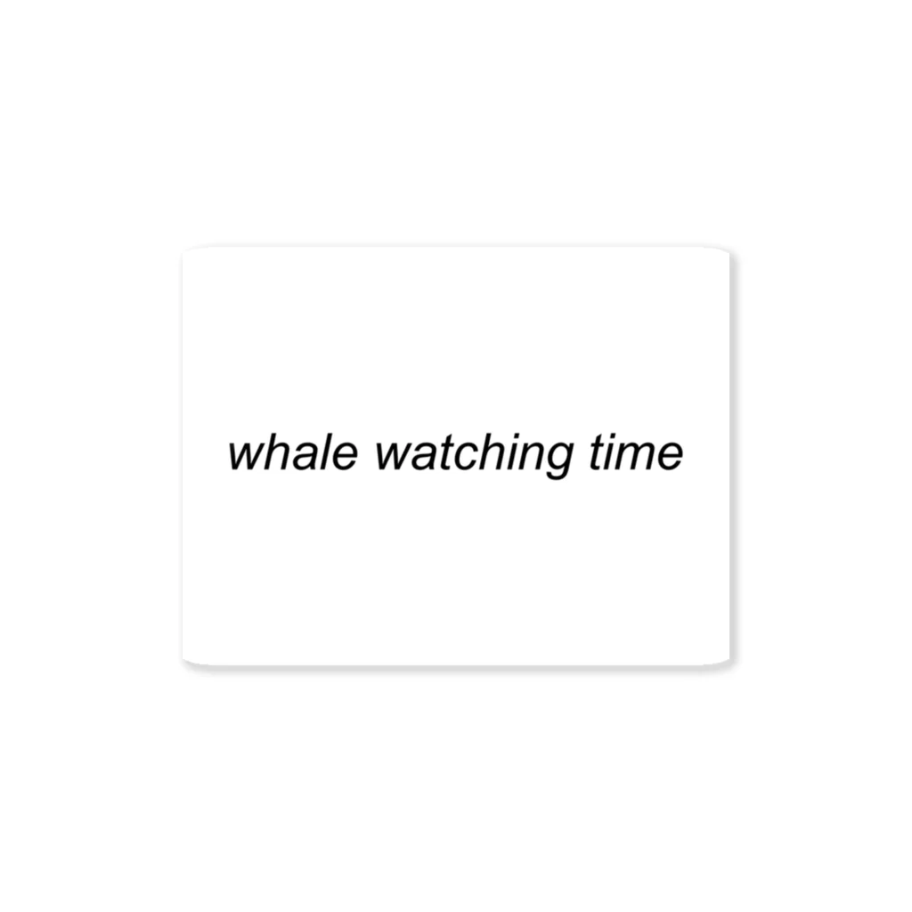 ナンシー関ヶ原公式ショップのwhale  watching time Sticker