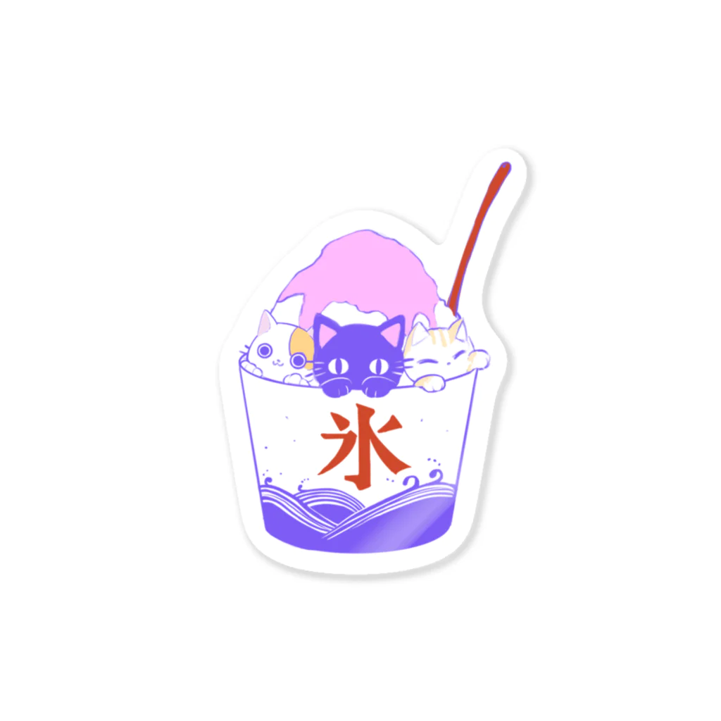 GhostShopの夏猫ステッカー Sticker
