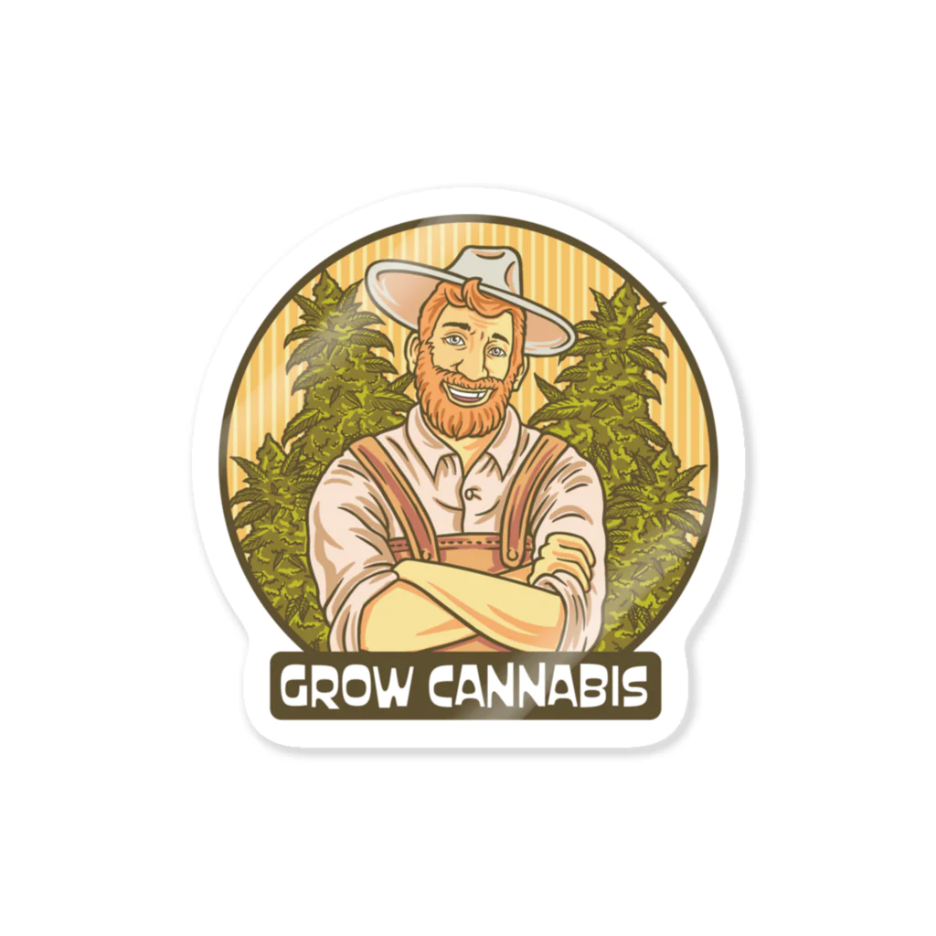 420 MUSIC FACTORYのGrow Cannabis カナビスを育てる Sticker