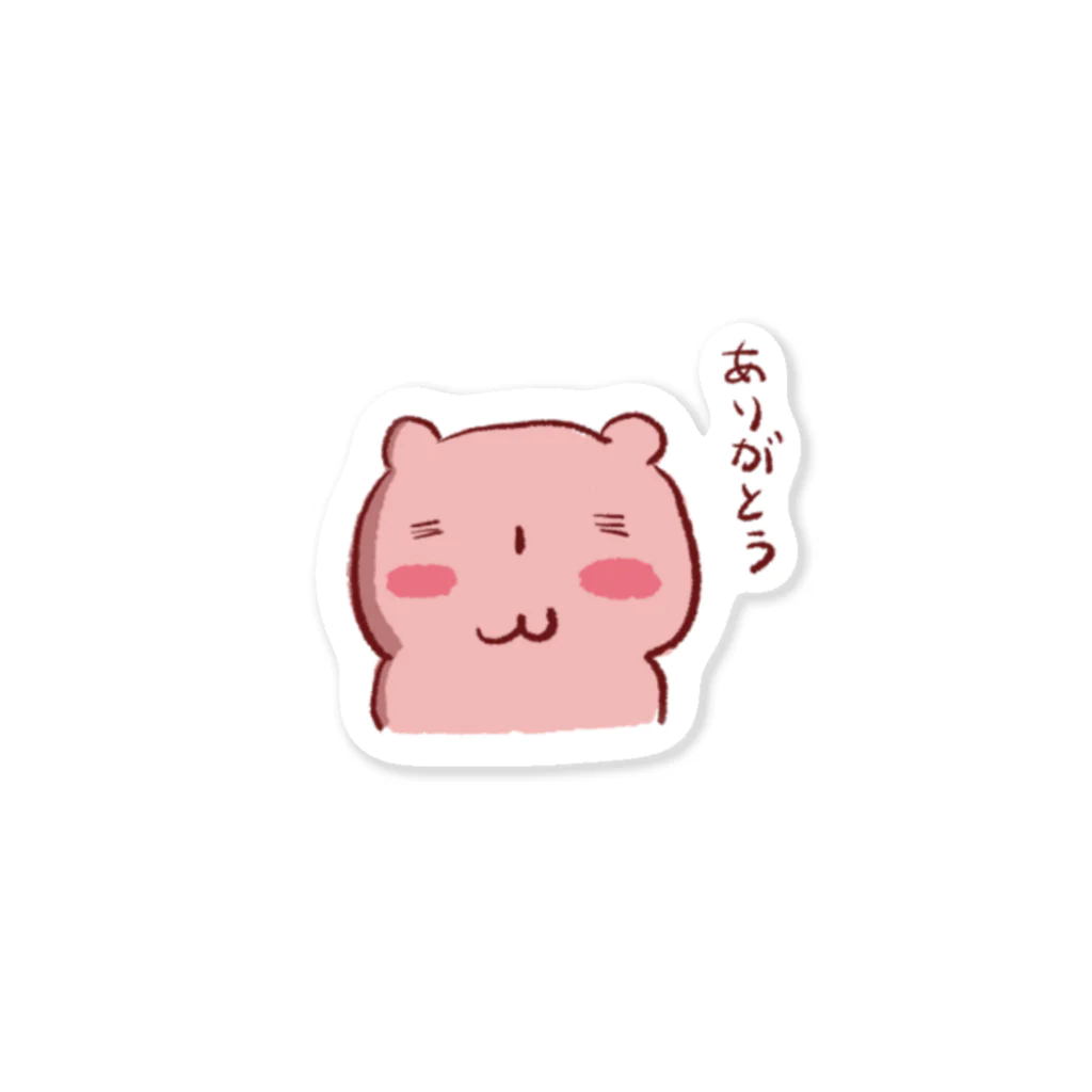 EKOの部屋のピンククマ Sticker