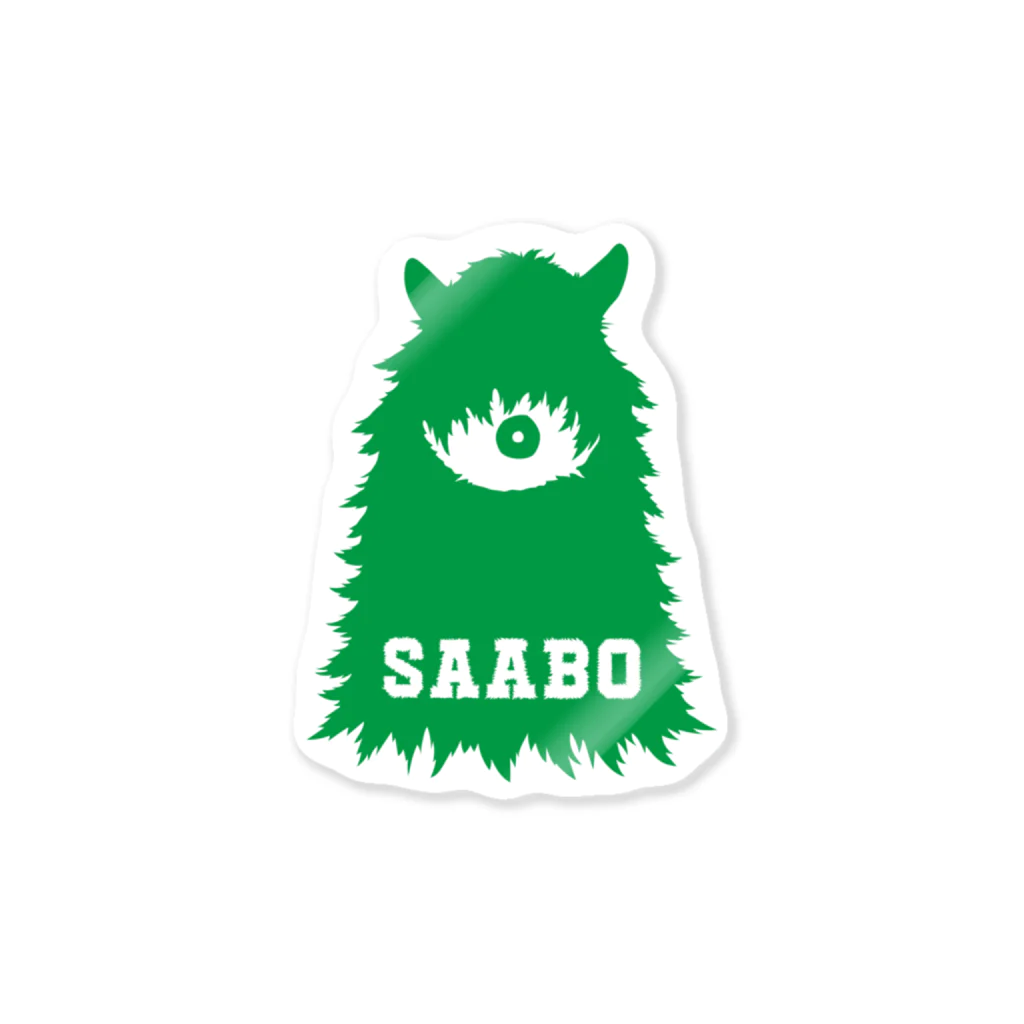 SAABOのSAABO_FUR_ForestMan_L_G ステッカー