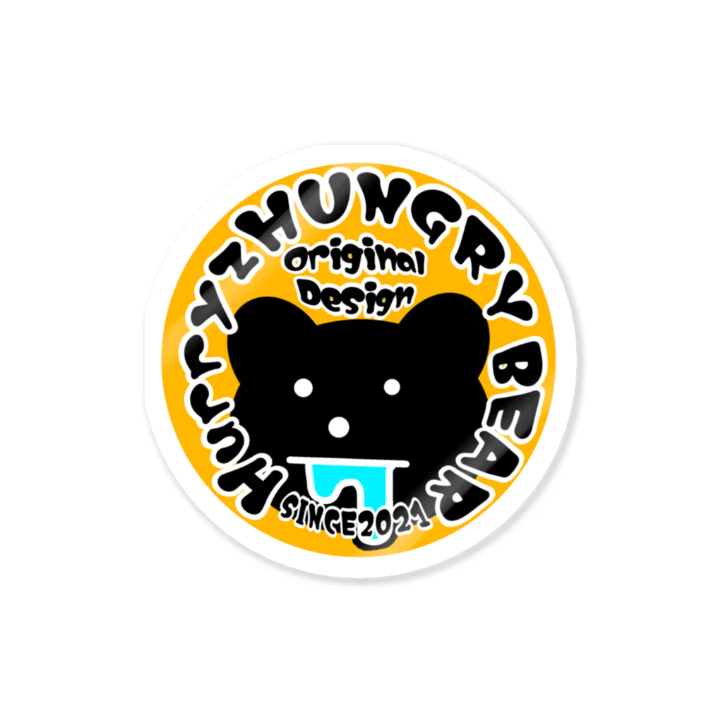 Hurryz HUNGRY BEARのHurryz HUNGRY BEARロゴ Sticker