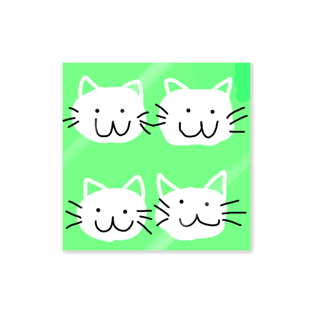 edamamedaisukiの四つ子の猫 Sticker