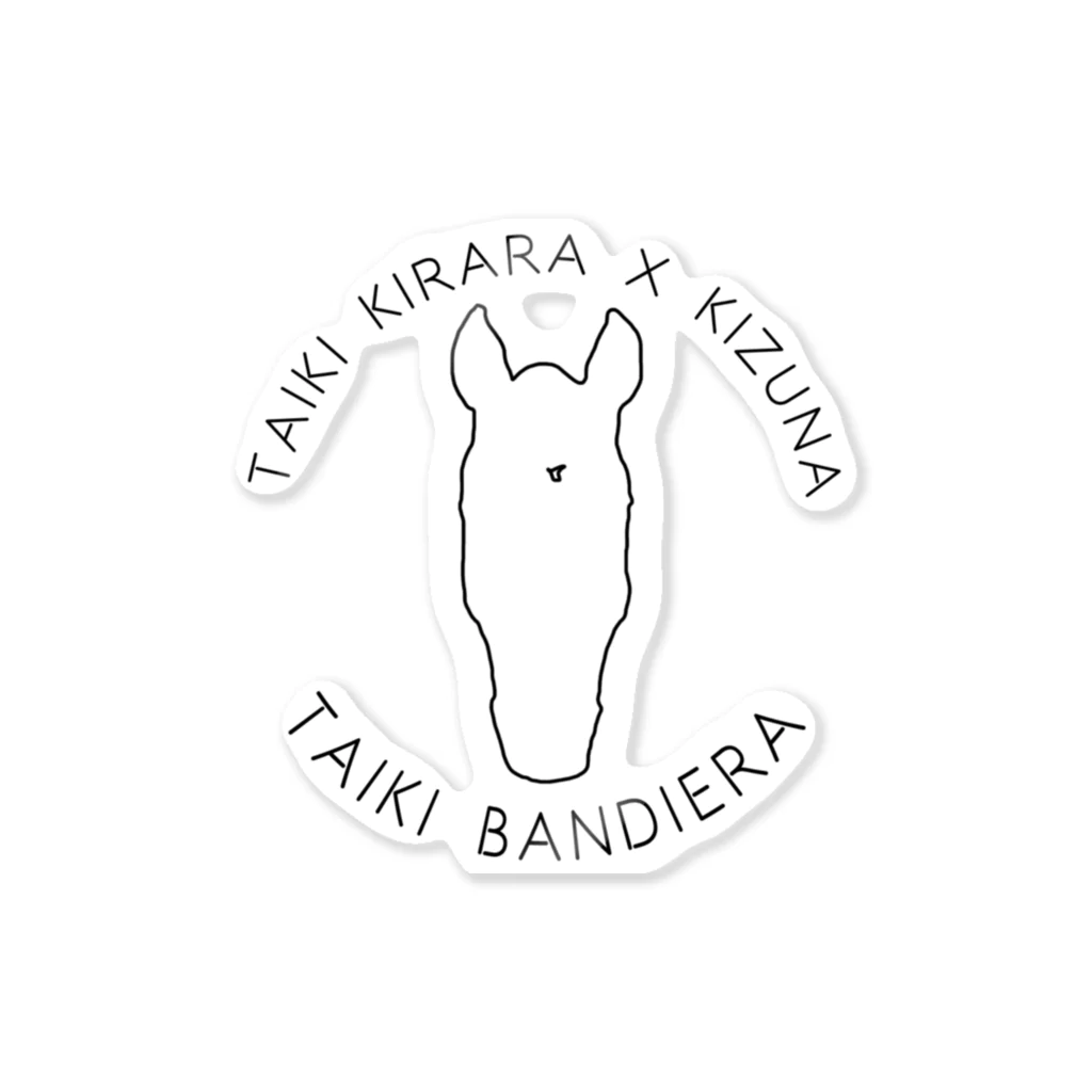 TaikiRacingClubShopのmarulogo【BND】kuro Sticker