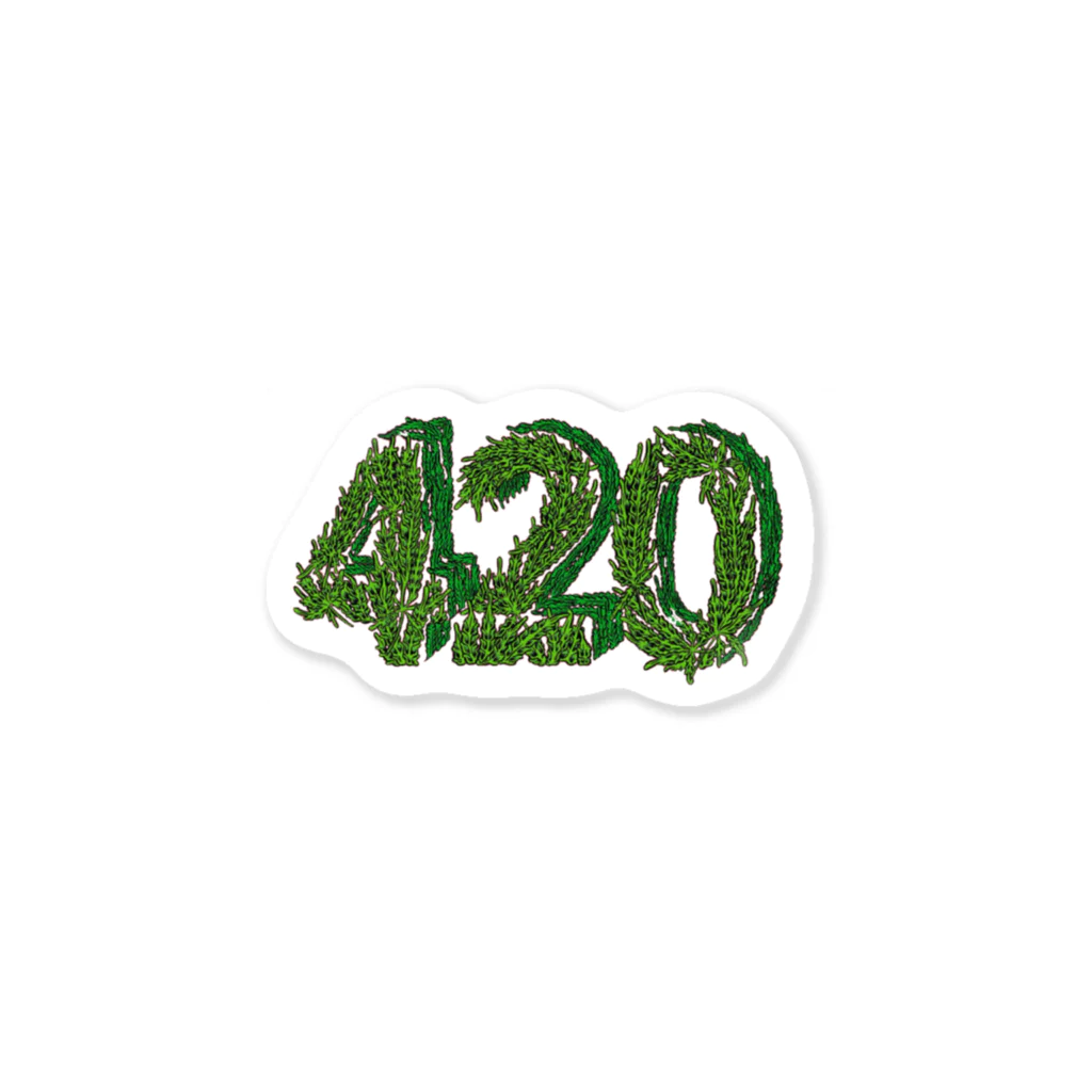 ganja manの420Trip Sticker