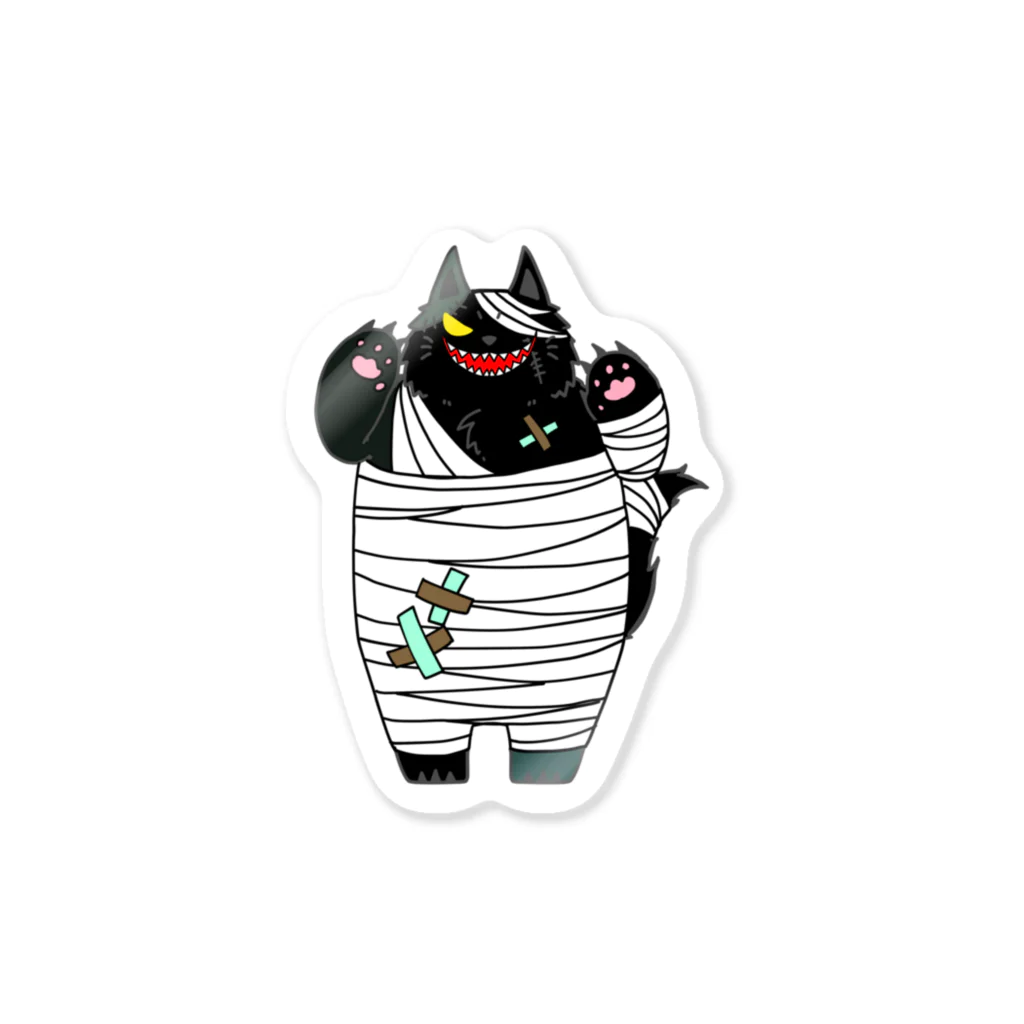 そのへんの黒猫のハロウィンくろねこ Sticker