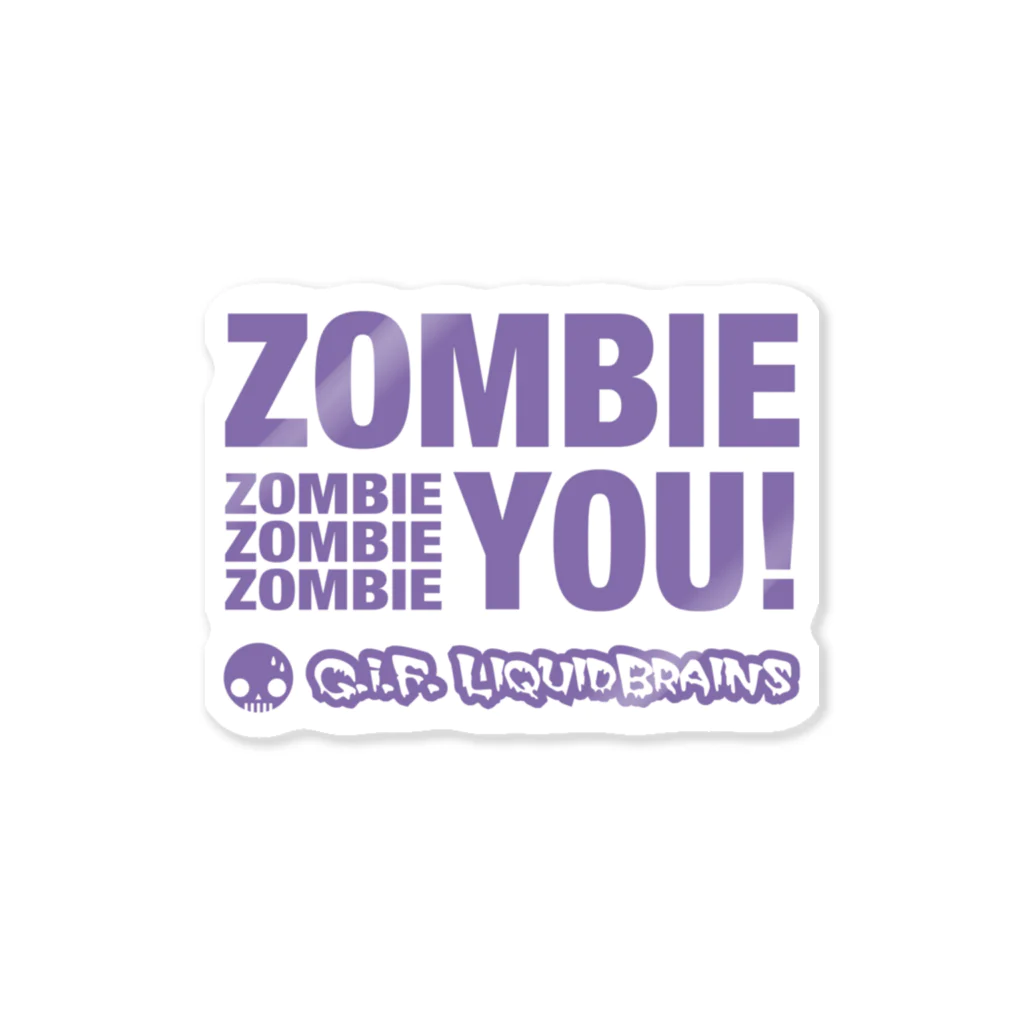 KohsukeのZombie You!（purple print） ステッカー