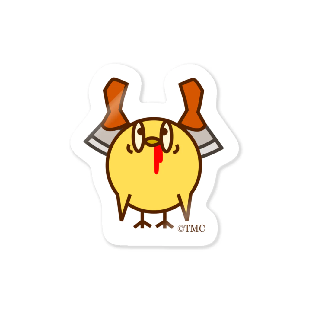 The Minced Chicksのミンチクくんステッカー Sticker