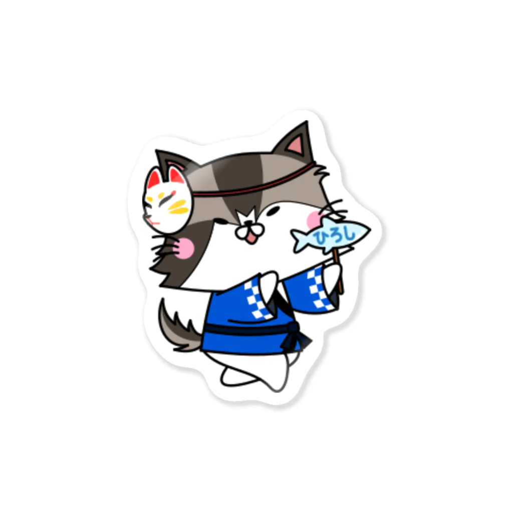 ANAN＠猫ひろしの人🥚🥚のお祭り猫 Sticker