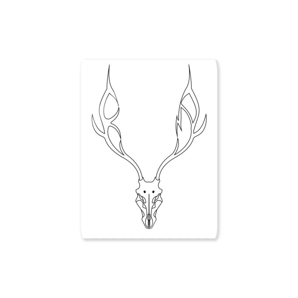 MISOKAの鹿（骨） Sticker