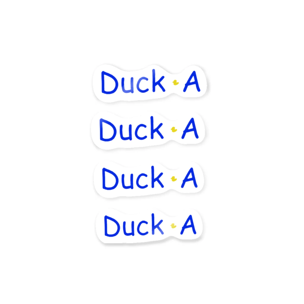 Duck-Aのあからさまダック 4枚入 ステッカー