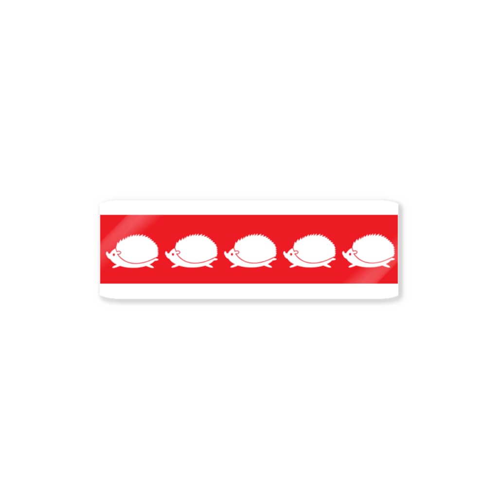 HarikoHarioの紅白はりねずみ Sticker