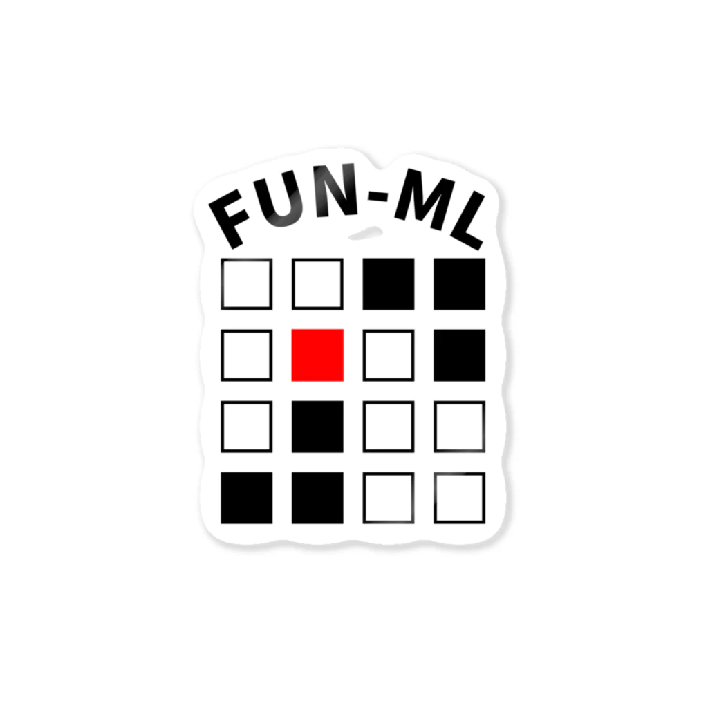 FUN-MLのFUN-MLロゴ ステッカー